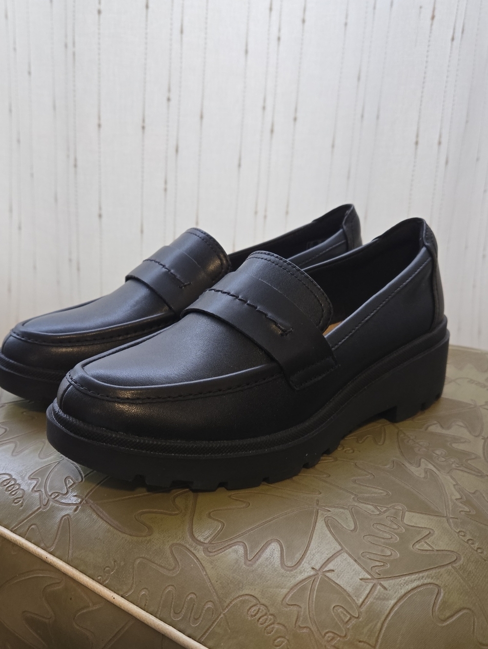 Classic Black Platform Penny Loafers